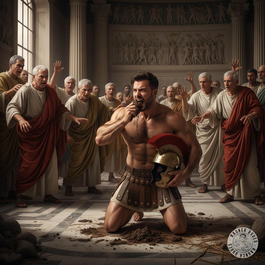 Feast like a Roman god! Watch this centurione devour shit with pride, right in front of the Senate. Power, perversion, and...