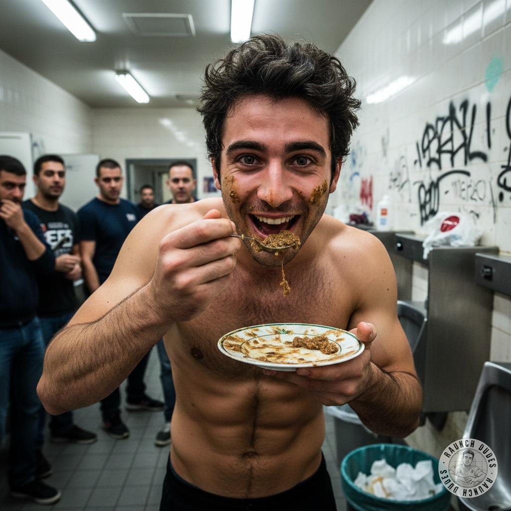 Nothing hotter than a boy devouring filth in a public restroom, surrounded by strangers. The thrill of being watched, the...