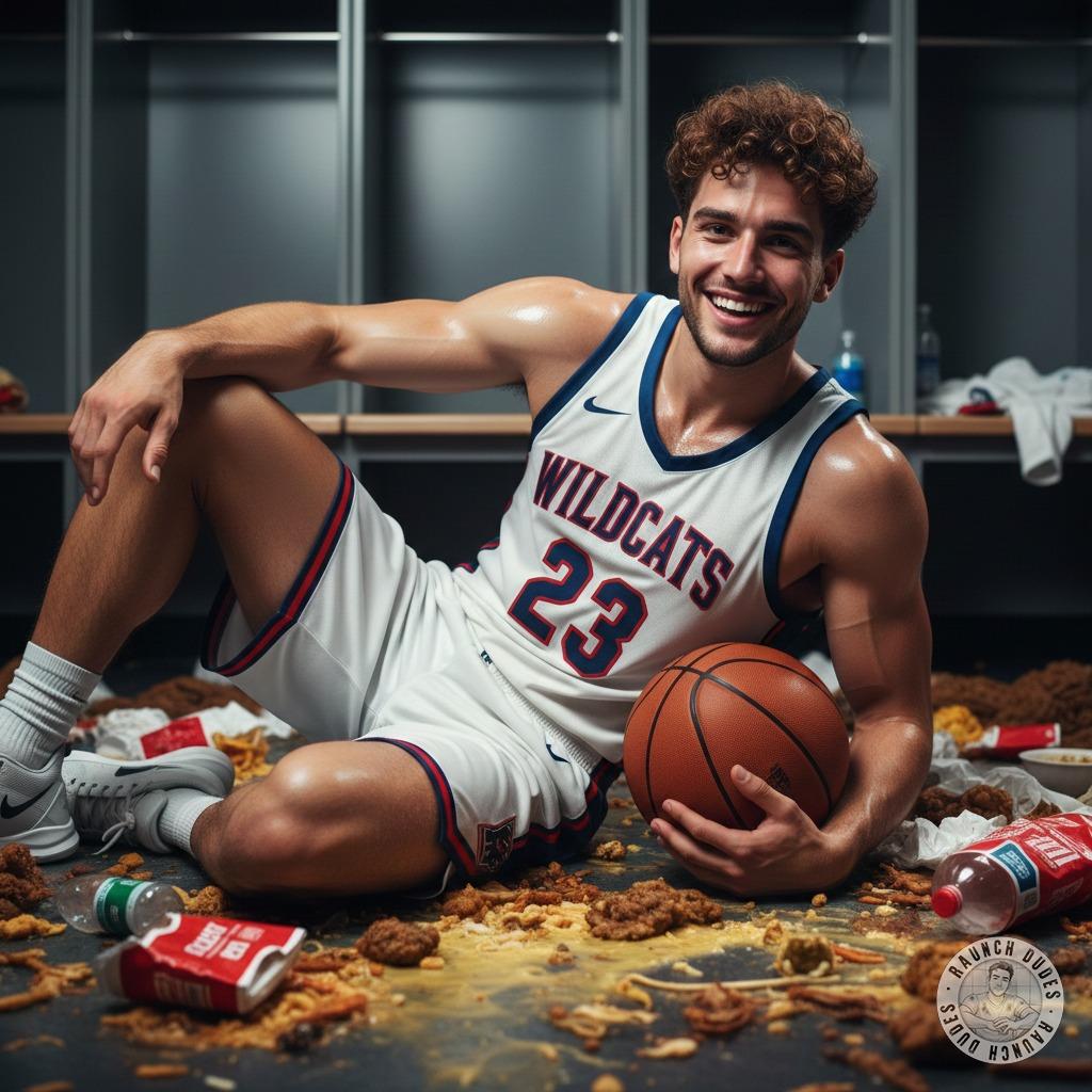 Nothing hotter than a sweaty baller covered in his own mess 🏀💦🔥 Dripping with sweat, stains, and a little extra filth—pure...