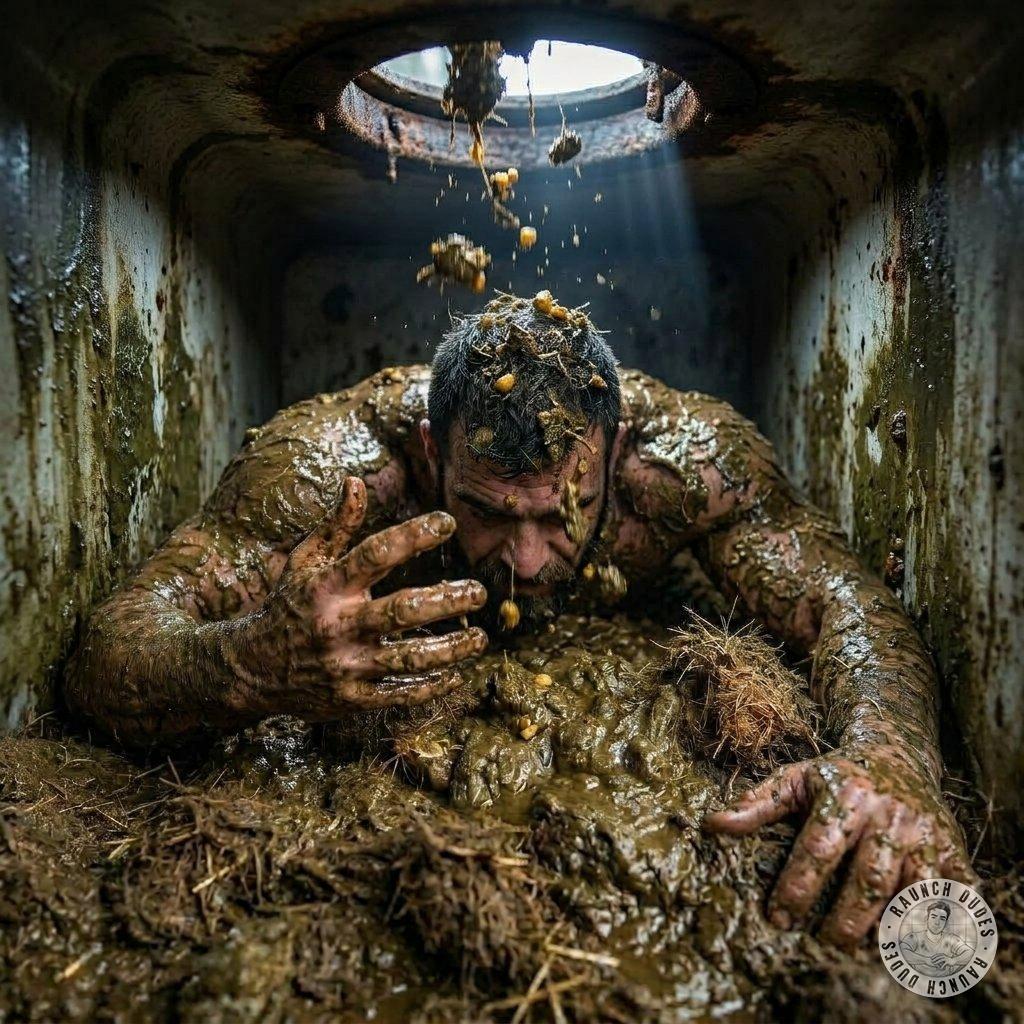That moment when the universe delivers a golden shower of love straight to your dome 💩🔥 #gayscat #perverts #sewer...