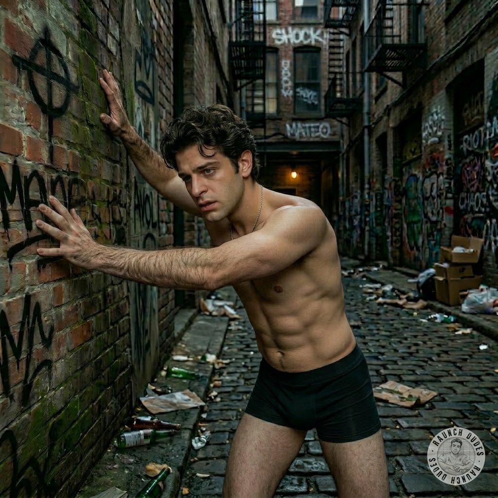 That boy’s laughter in just his briefs, flaunting his perfect ass in the alley 😈🔥 #perverts #street #underwear #hairy