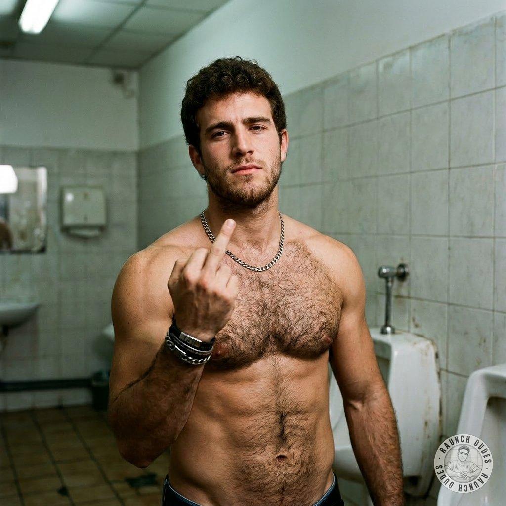 That rugged hunk mid-piss in the alley—raw, unfiltered, and dripping with forbidden charm 😈💦 #toilet #hairy