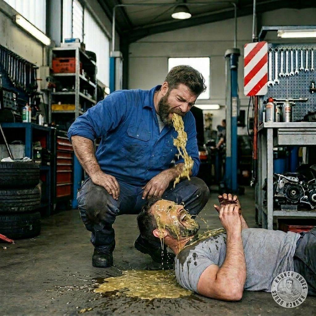 Meccaico unloads his guts all over his coworker’s face 🤢💦 messy, raw, and so fucking hot. No filter, no shame—just pure...