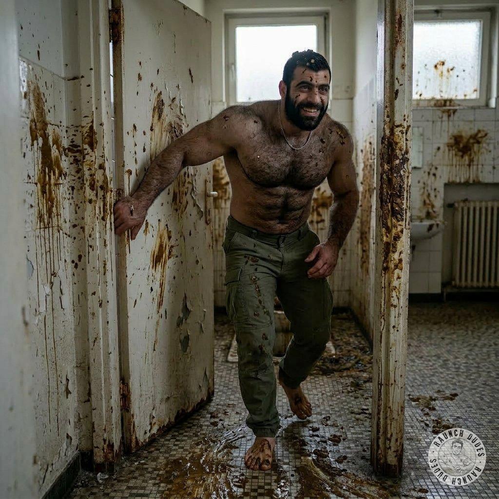 Just left the bathroom covered in shit, and I’m here for it 😈💩 #gayscat #perverts #toilet #hairy