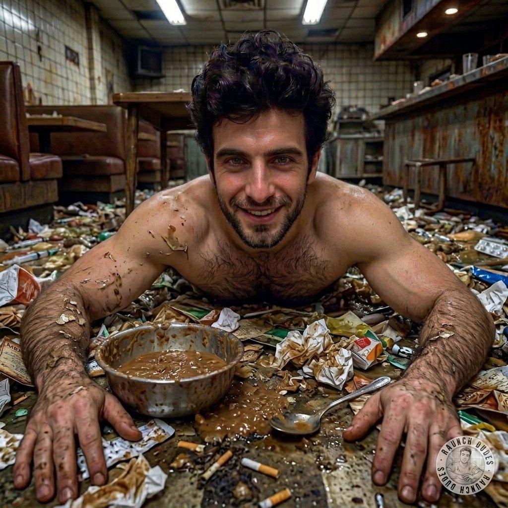 That’s the filthiest, most intoxicating hunger I’ve ever seen. 😈🔥 #gayscat #perverts #dirtykitchen #hairy #humiliation