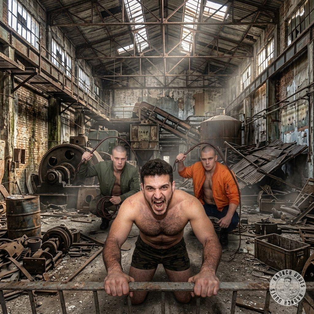 That hot guy getting whipped by two skinheads? Absolute perfection 🔥💦 #perverts #workers #rough #dungeon #hairy