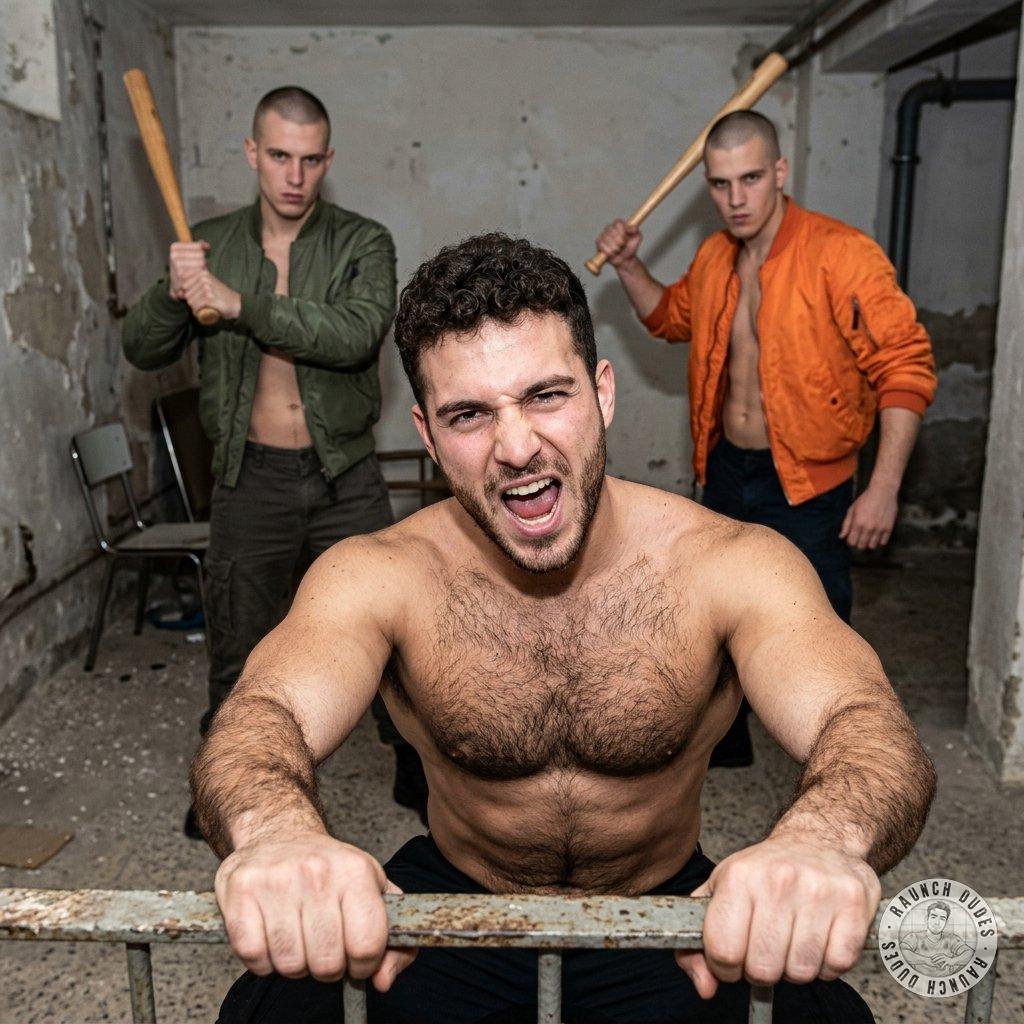 This skinhead just found two violent brutes to beat him up and fuck him raw 😈💦 #perverts #brutal #skinheads #dirtyprison...