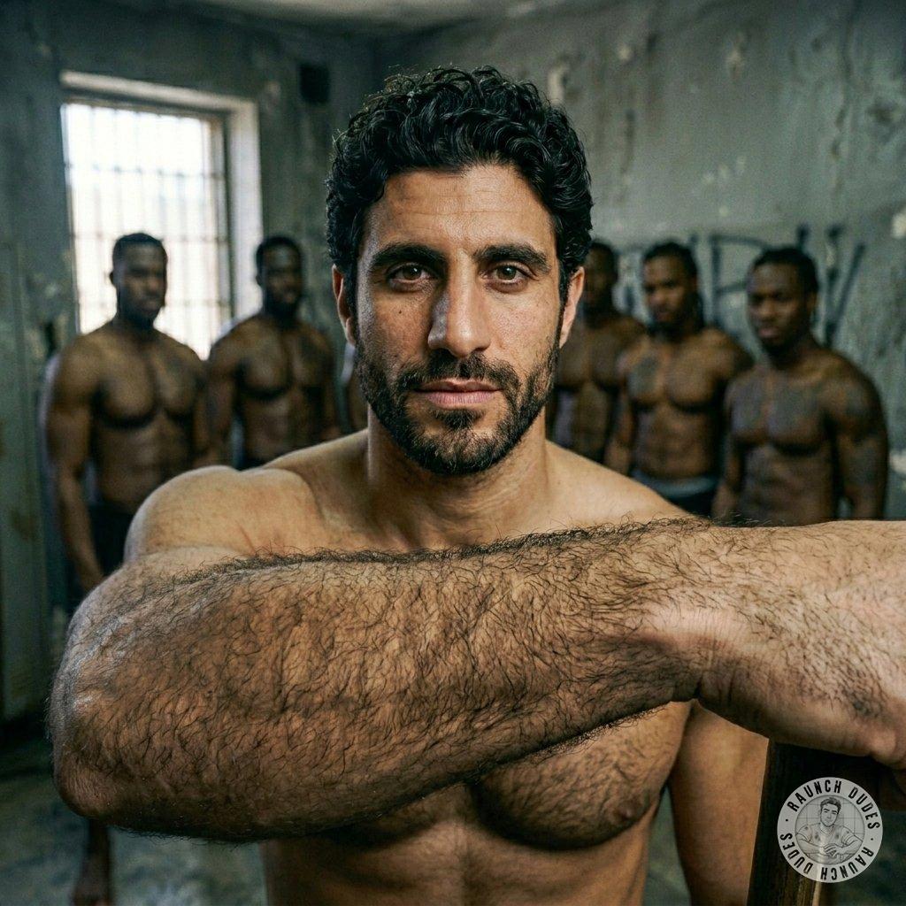 That tight furry ass is about to get wrecked by six hung black studs 🔥💦 #perverts #hairy #gangbang #dungeon