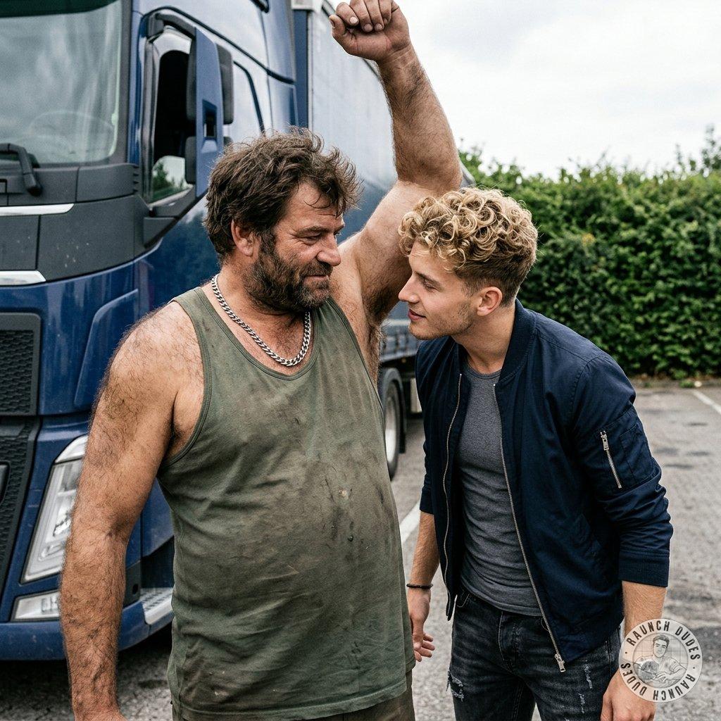That trucker’s armpit is a fucking masterpiece 😈💦 sniff it deep, let that musky funk wrap around your senses like a warm...