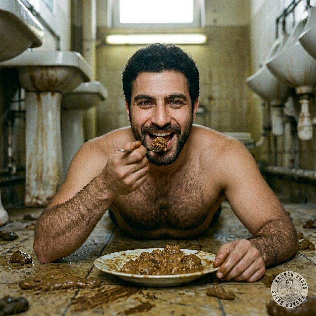That filthy boy’s got me hypnotized—piss and shit never looked so hot 😈💦 #gayscat #gaypiss #perverts #dirtykitchen #hairy