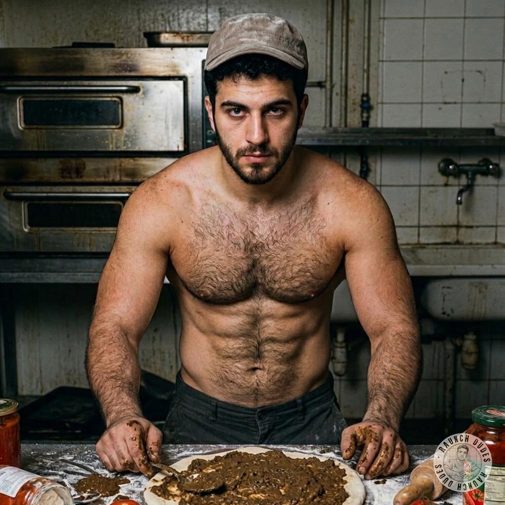 This pizzaiolo’s got a filthy secret—his pizza’s stuffed with scat 🍕💩 pervert chefs know how to spice things up! #gayscat...
