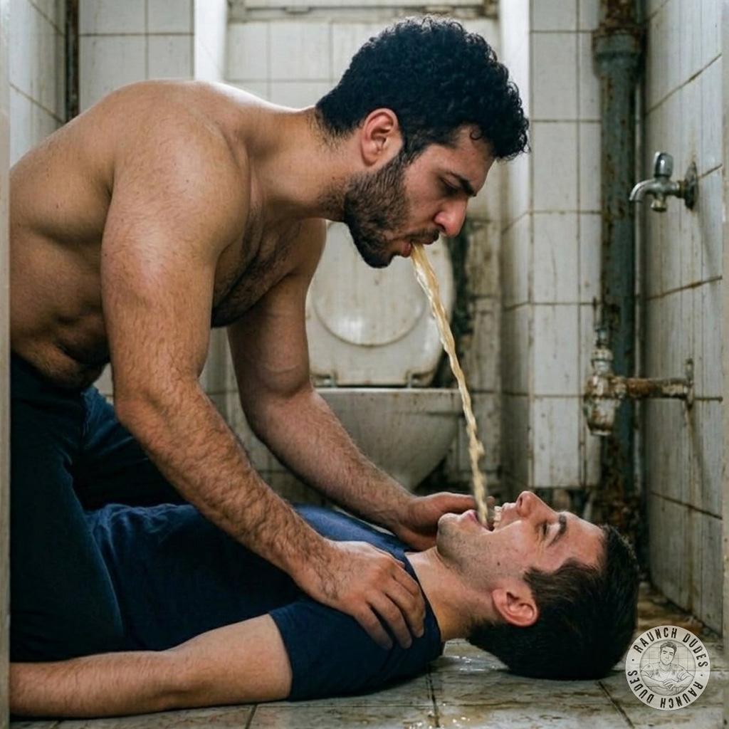 This guy’s got a fetish for filthy bathroom fun 🤢💦 #gaypuke #perverts #humiliation #toilet #rough #oralsex #hairy