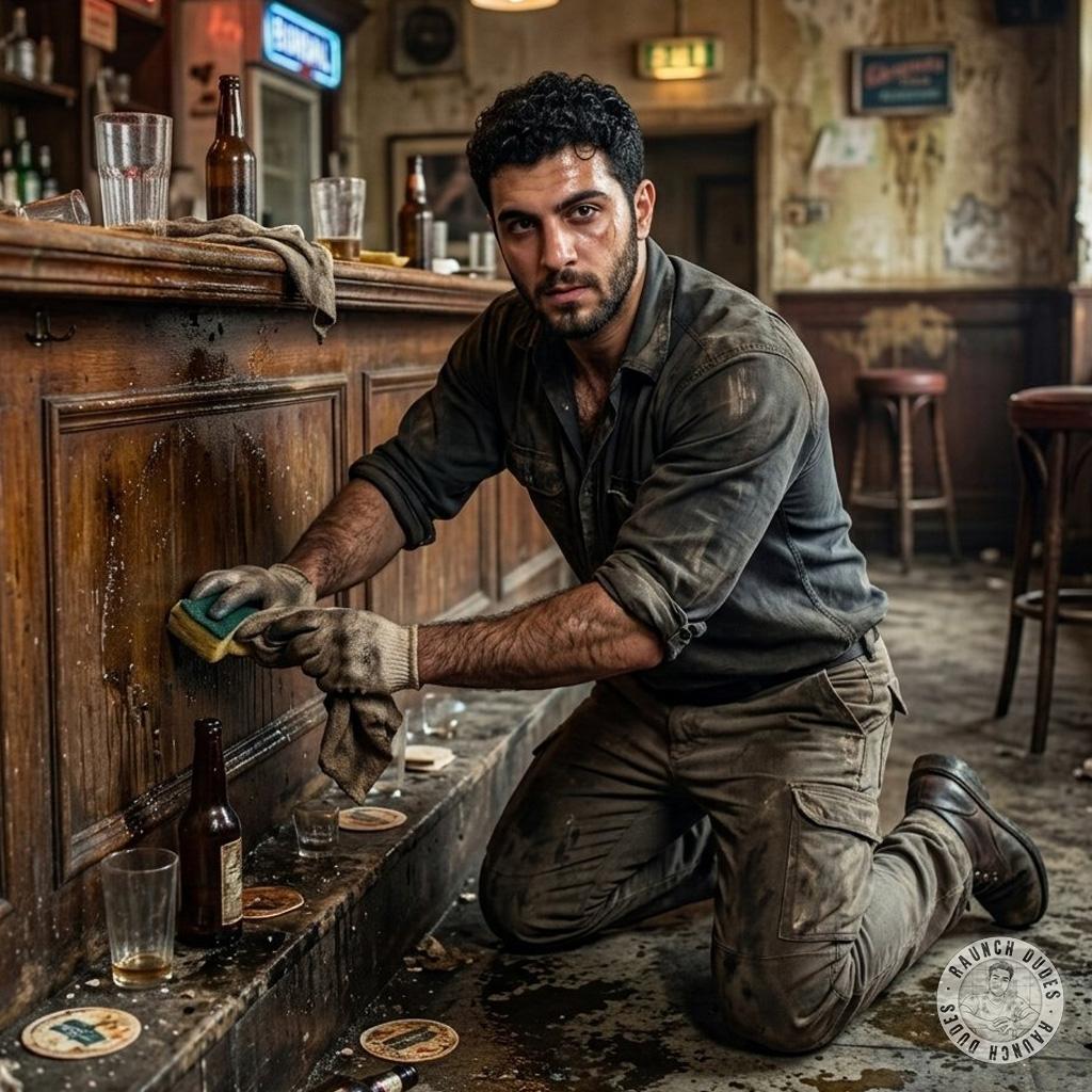 That gorgeous guy scrubbing up puke from the floor? 🤤 Nothing hotter than a man who cleans up messes with that kind of...