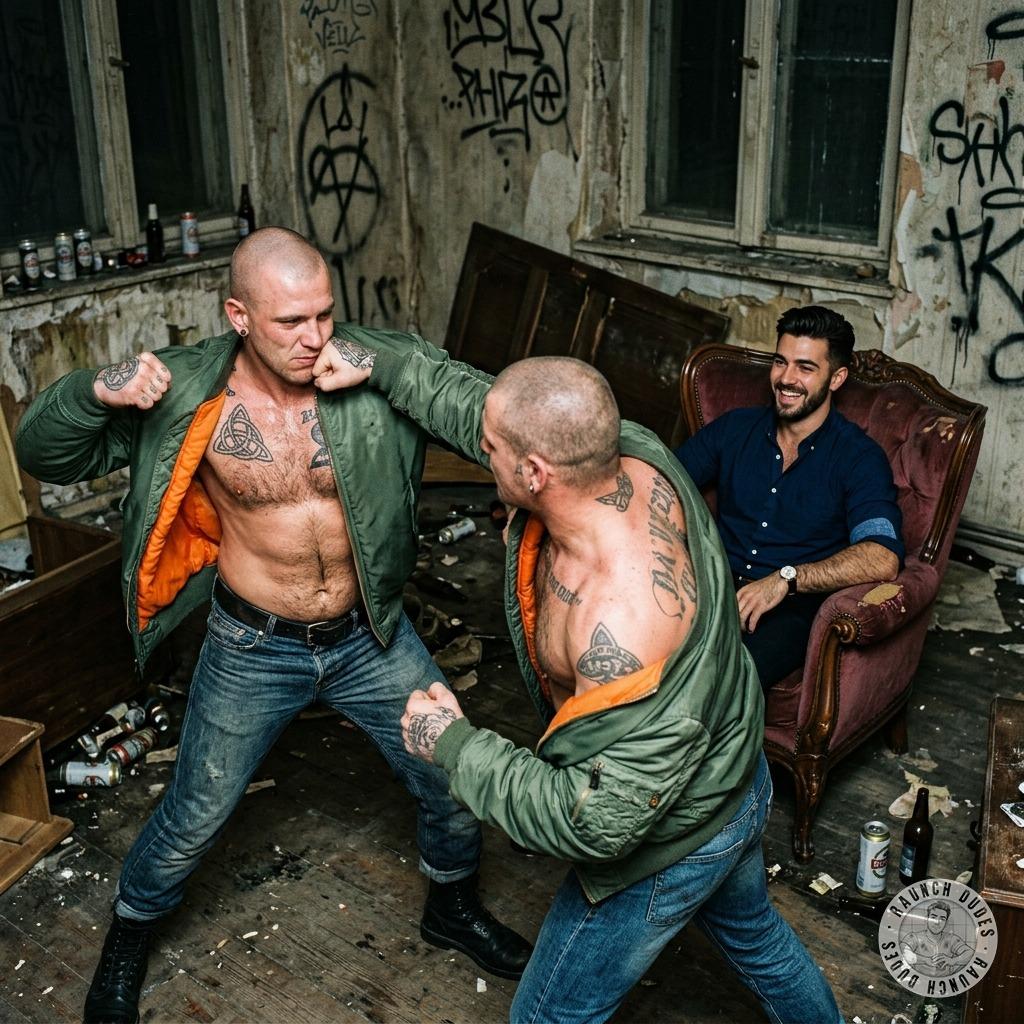 Rich boys love their private bloodsports 🩸💪 Two skinheads going full beast mode for Daddy’s entertainment—raw, brutal,...