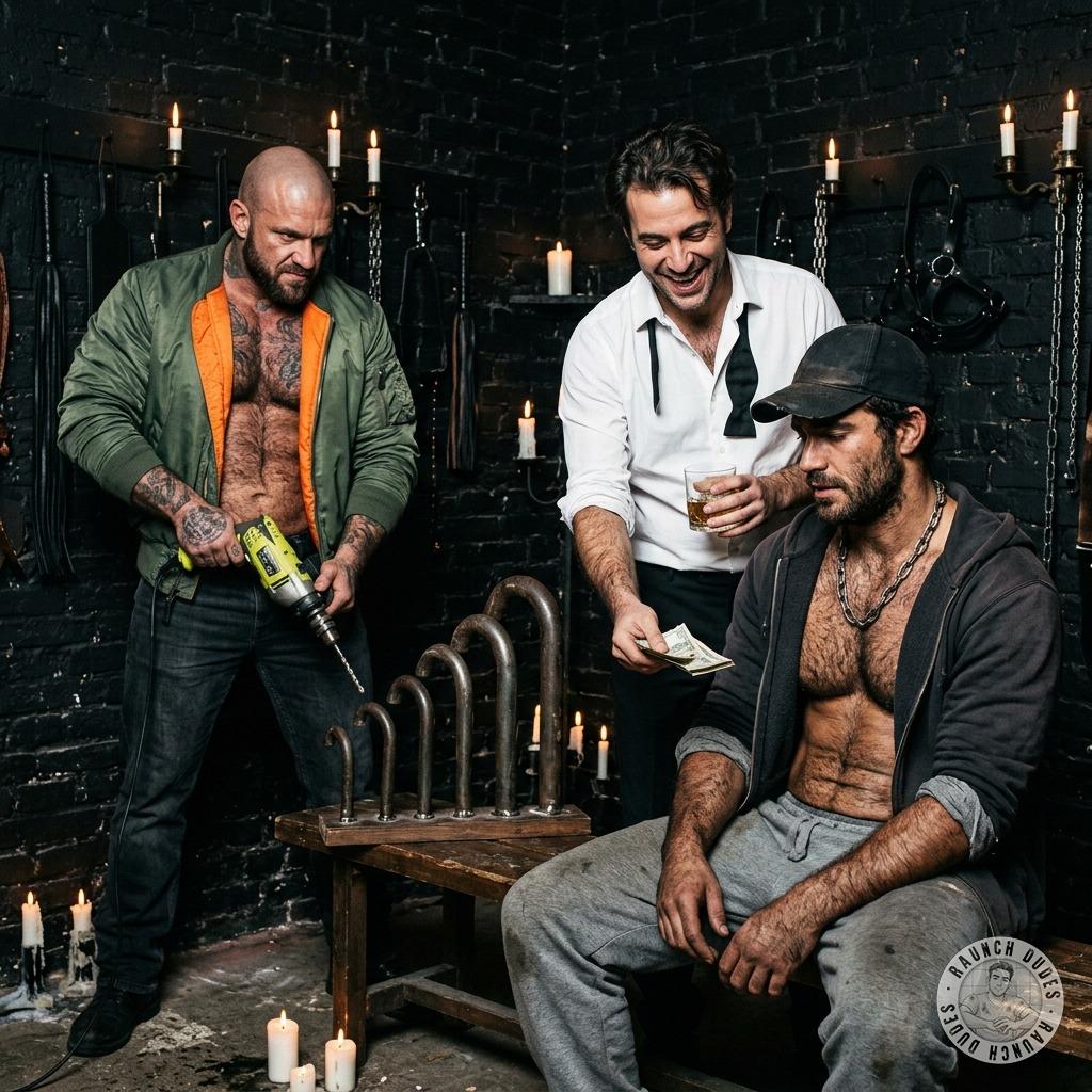 Rich men pay homeless guys to piss on them while they choke on cum 💦🔥 #brutal #perverts #submission #dominance #homeless...