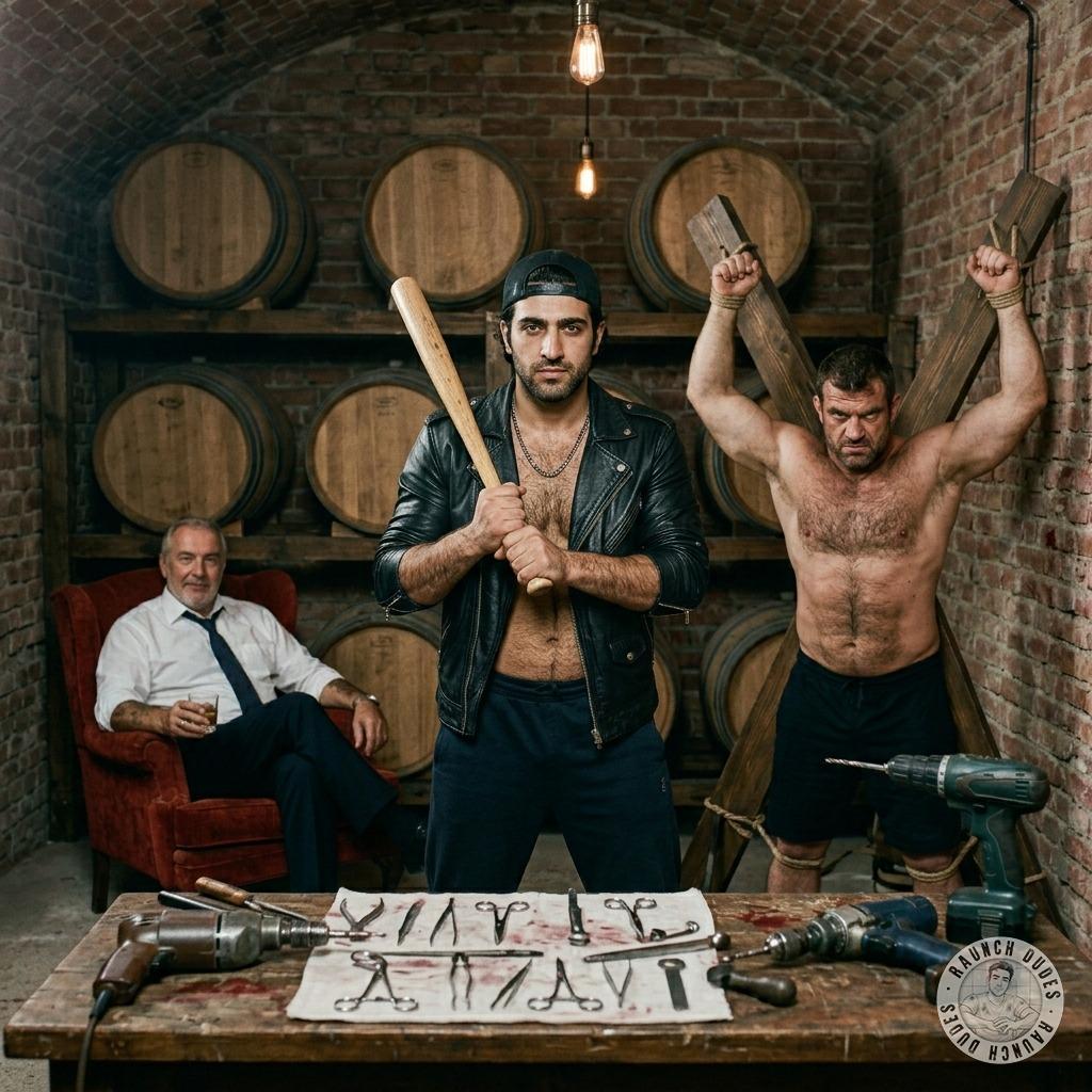 Sadistic luxury meets brutal devotion 💀🔥 Watch as the rich bastard’s enforcer turns his slave into a trembling mess of pain...