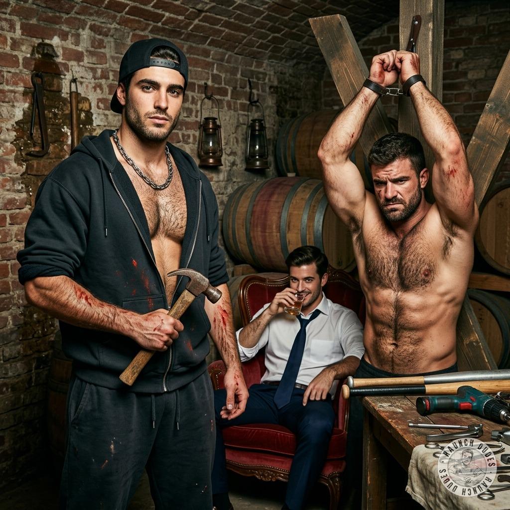 That rich pervert gets off watching his slave get the shit beat out of him by his lackey 😈🔥 #gaysadism #brutal #bdsm...