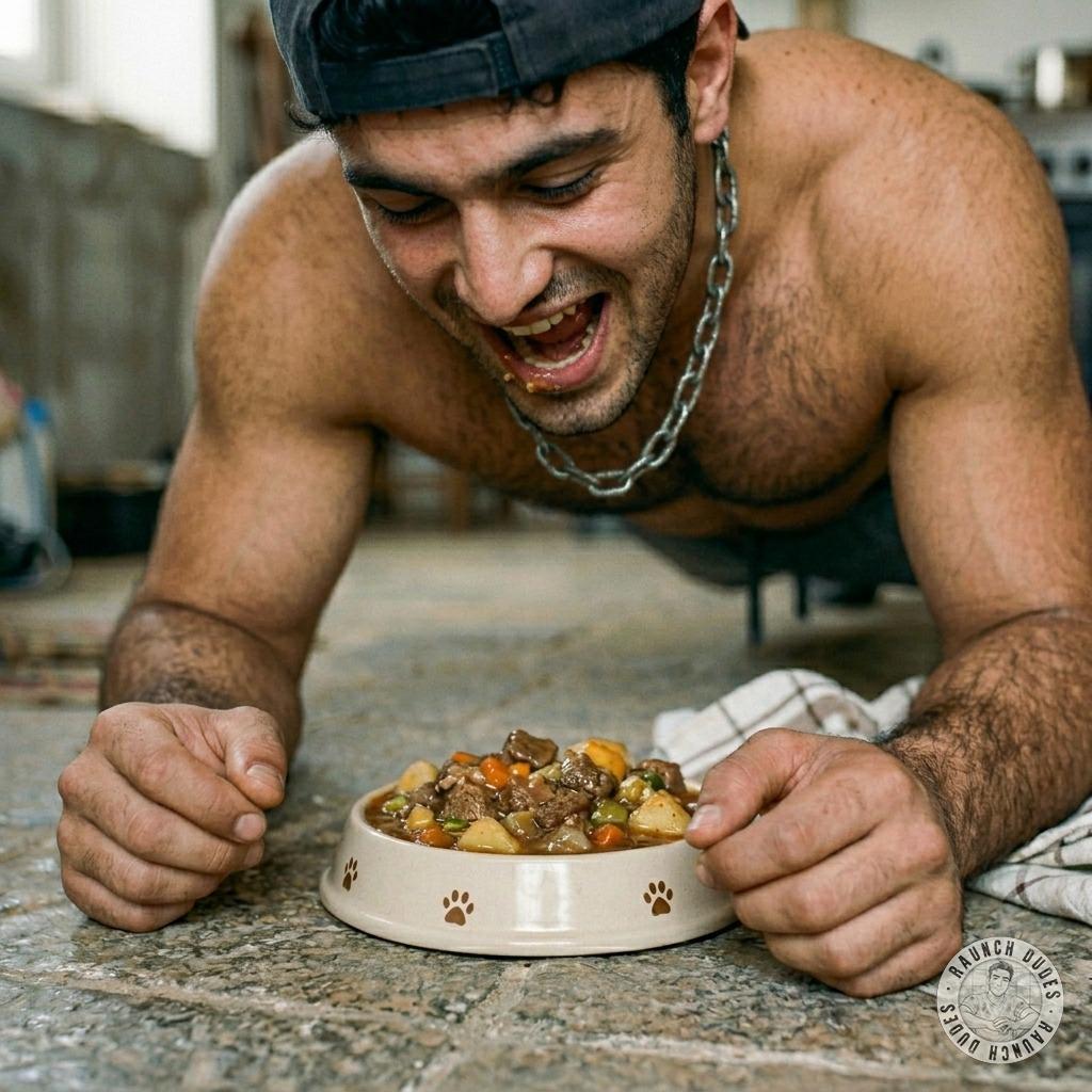 Fuck yeah, nothing hotter than a hungry pup’s bowl 🐶💩🔥 #perverts #petplay #dirtykitchen #humiliation #cumslut