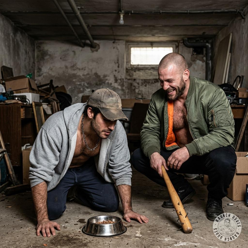 Sucking cock while slurping from a dog bowl, that’s the kinky shit I live for 🐶💦 #skinheads #workers #toys #hairy