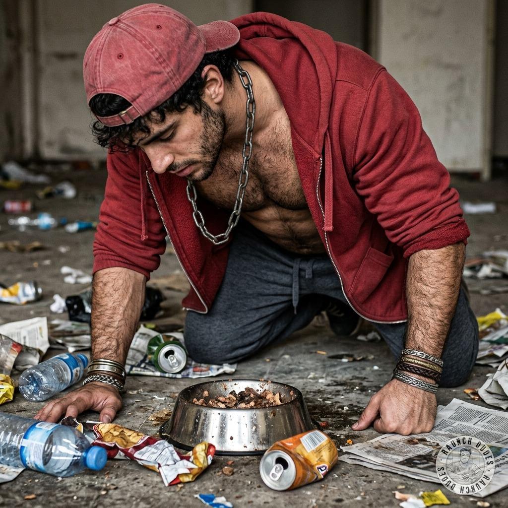 Fuck yeah, that hairy slut loves sinking his face into that shit bowl, swallowing every last drop like a greedy pig 🐷💩...
