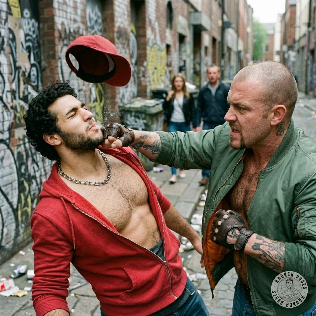 This skinhead sadist beats the shit out of this masochist until he’s a trembling, sobbing mess of bruises and cum-covered...
