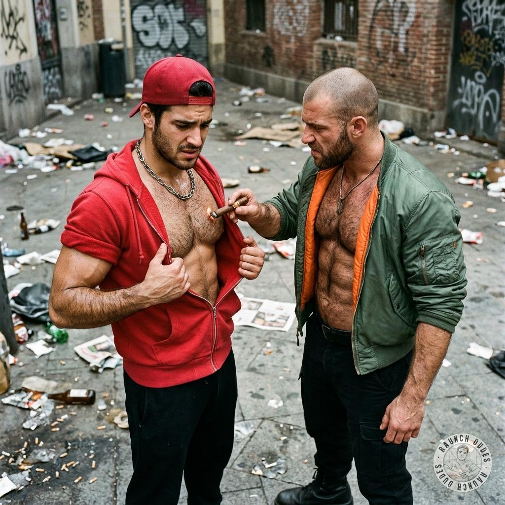 skinhead sadist stubs his cigar out on a hairy twink’s chest while the fucker moans and begs for more #brutal #skinheads...