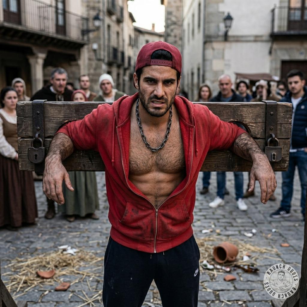 This dude gets hard just imagining some tight ass in stocks, begging to be fucked raw while the crowd watches. His kink?...