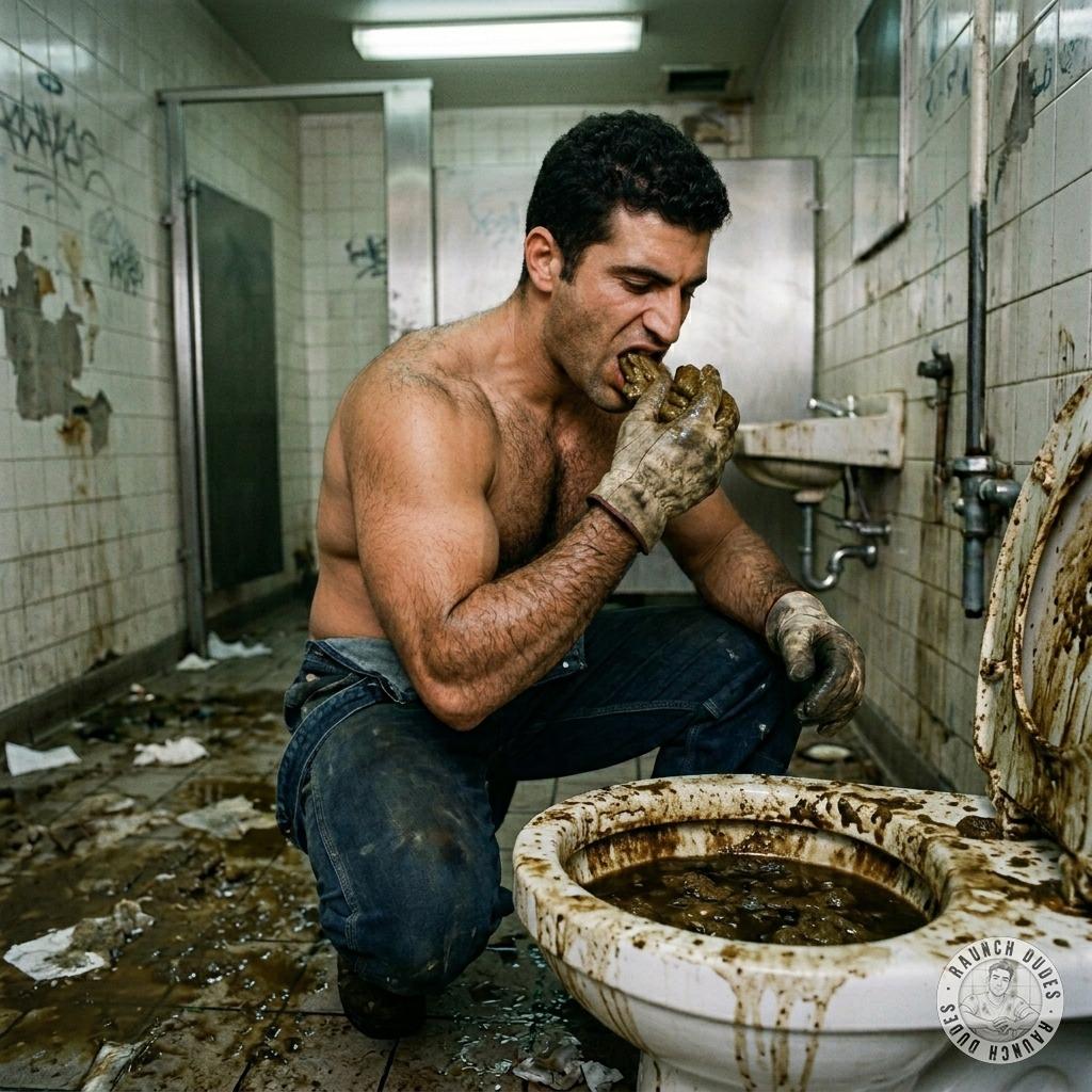 Fuck yeah, pervy daddy slurping that dirty toilet shit like it’s a gourmet feast 😈💦 #gayscat #perverts #dirtyscouts #workers...