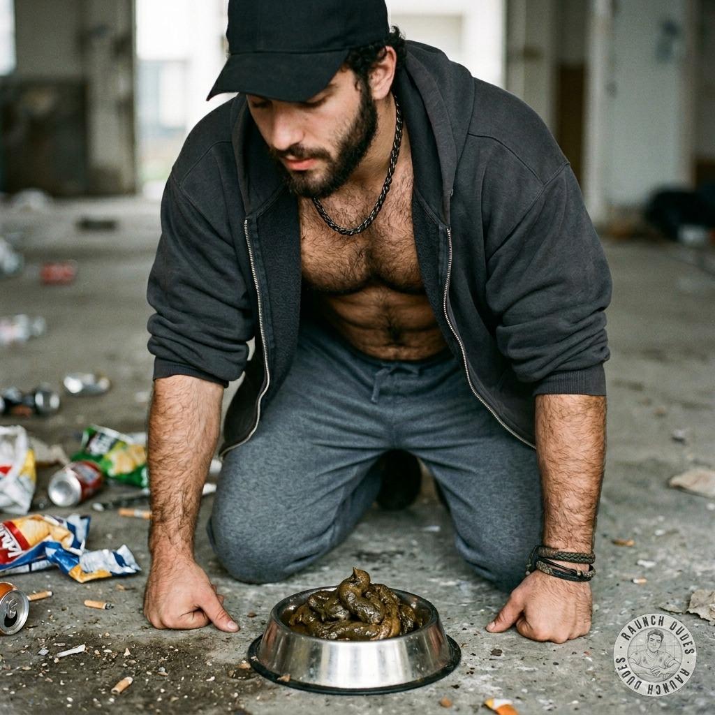 Fuck yeah, nothing hotter than a hungry slut slurping shit straight from the dog bowl 🐕💦🔥 #gayscat #perverts #petplay...