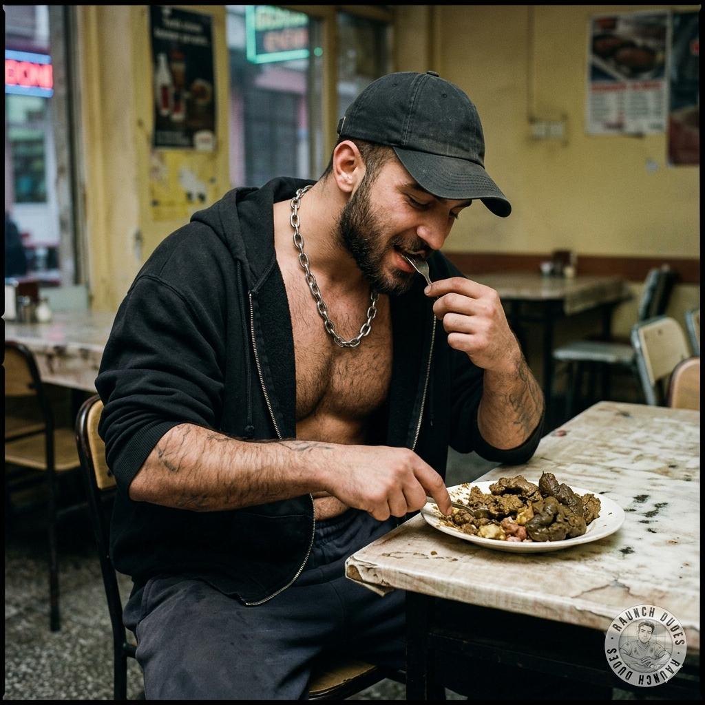 Fuck yeah, that hungry pervert just devoured a whole plate of fresh, warm shit at the restaurant 😈💦 #gayscat #perverts...