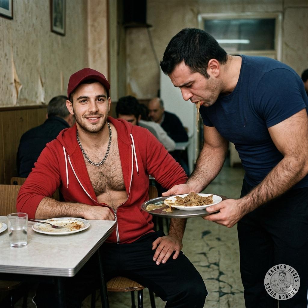 Fuck yeah, nothing hotter than a hungry slut swallowing a whole plate of warm, creamy shit right there at the table 😈🍽️💦...