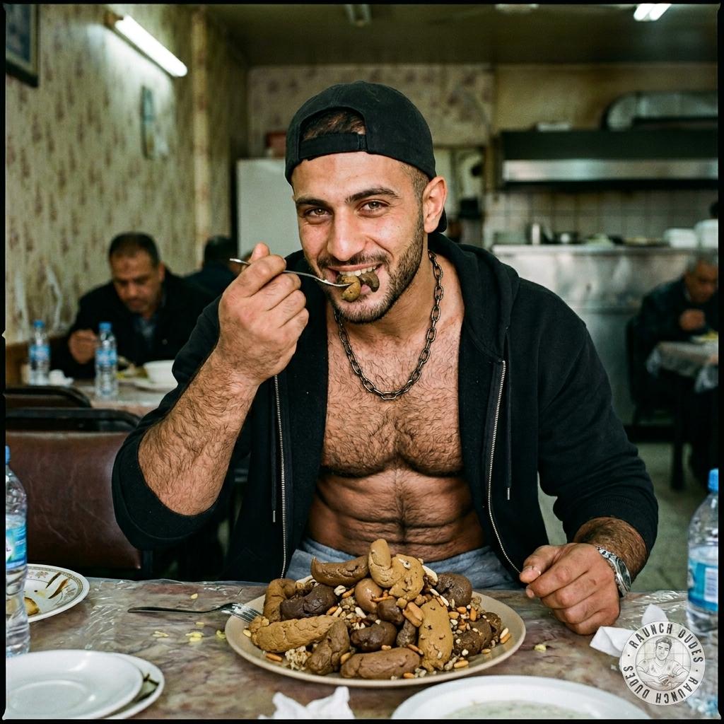 Fuck yeah, that hungry pervert just slurped down a whole plate of warm shit like it was fucking gourmet 😈🍽️ #gayscat...