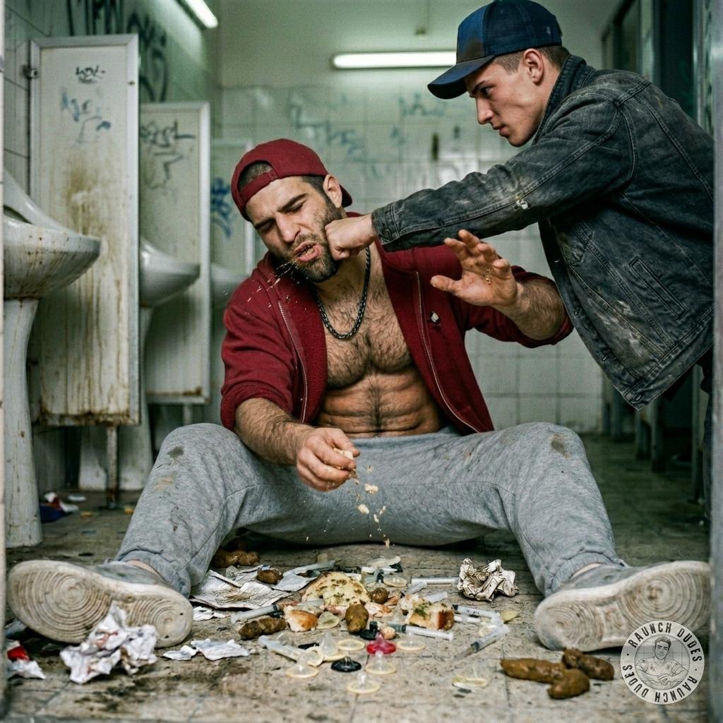 Fuck yeah, nothing like a good beating in the stalls 🚽💦 getting your ass handed to you while some hungry dude watches you...