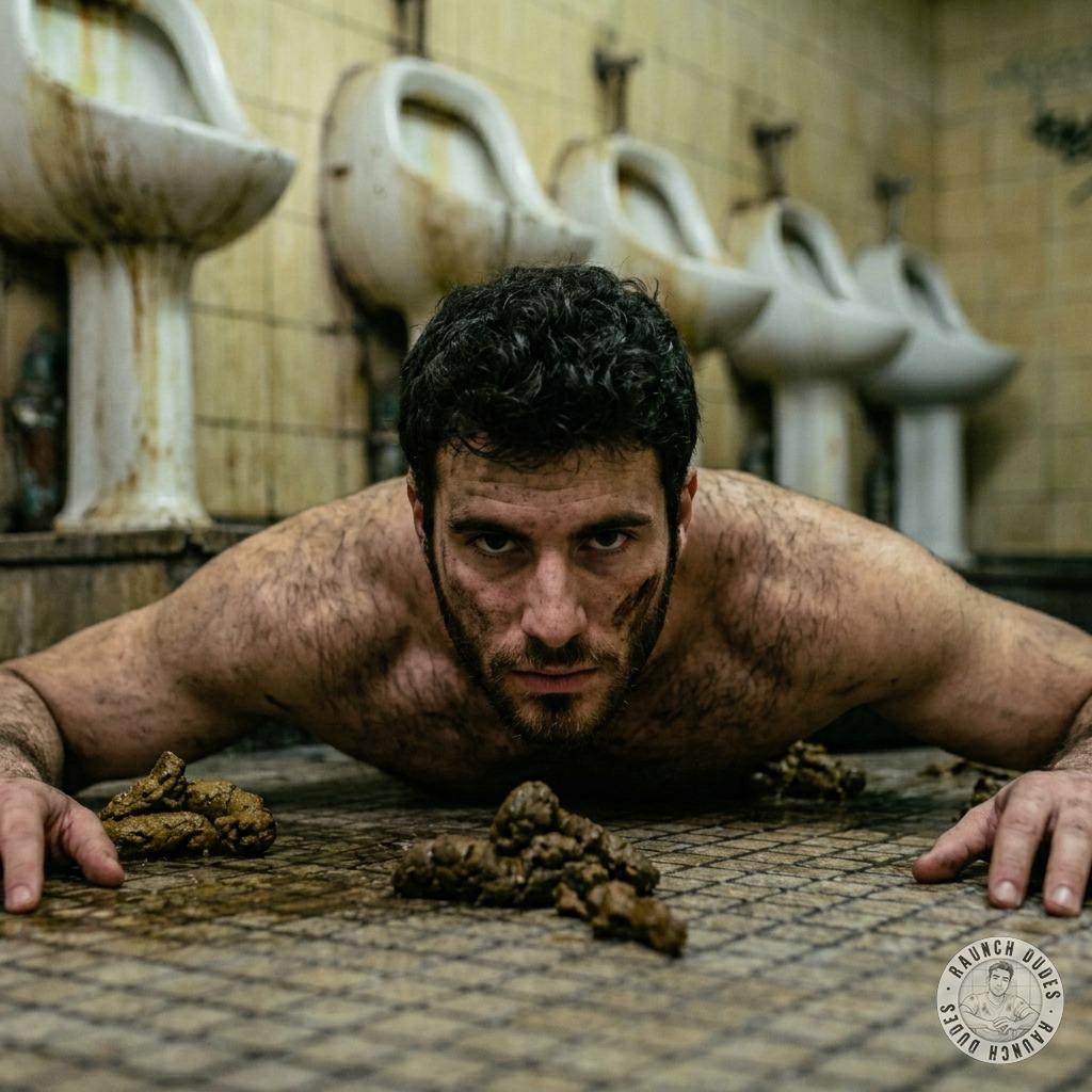 Fuck yeah, that’s the filthy, depraved fantasy we all crave—wallowing in warm, stinking shit in a public stall, letting it...