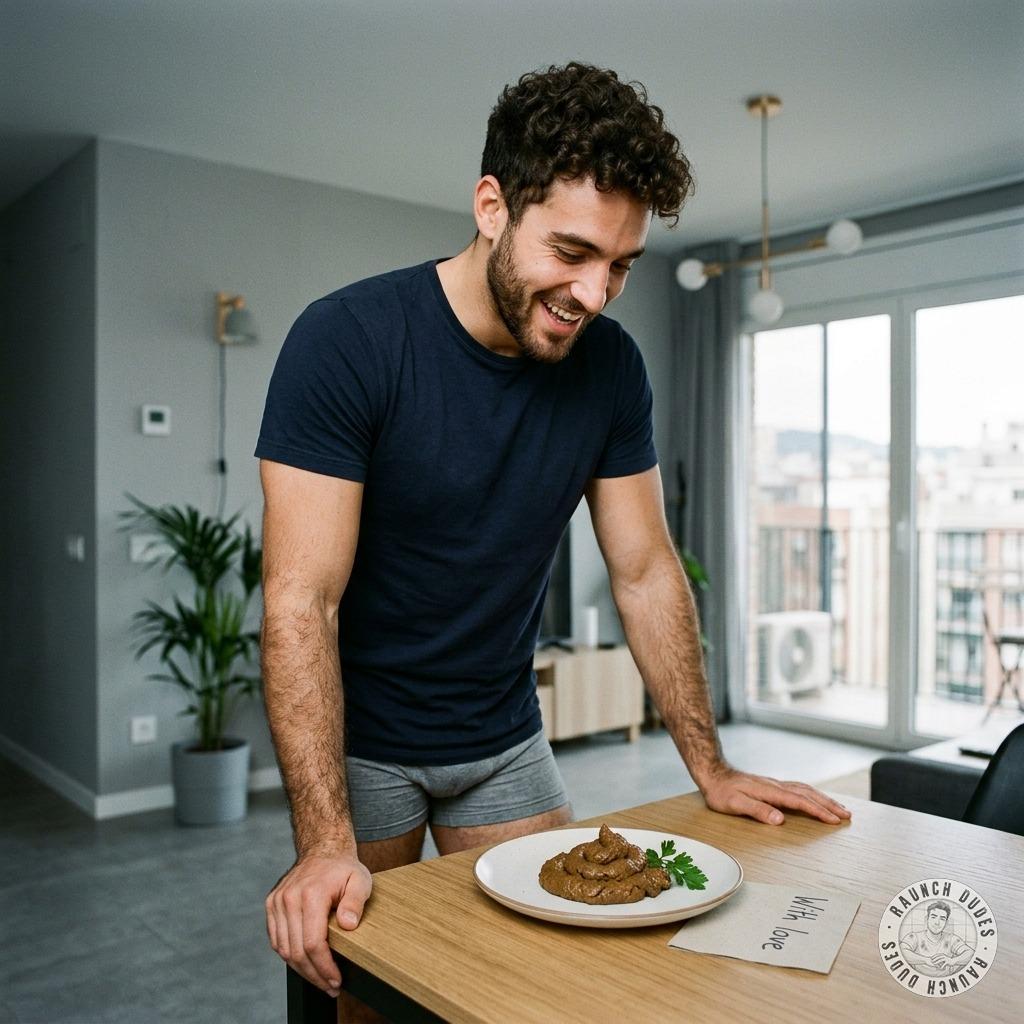Your boy left you a steaming plate of shit for breakfast 🍽️💩 suck it up and enjoy every fucking bite #gayscat #perverts...