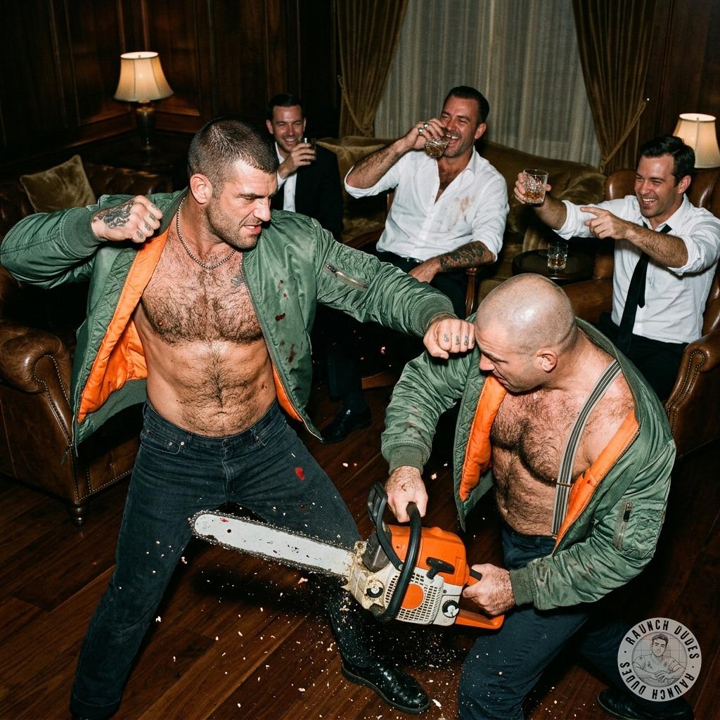 Men in suits get off on watching two skinheads beat the shit out of each other while they jack off. Nothing hotter than a...