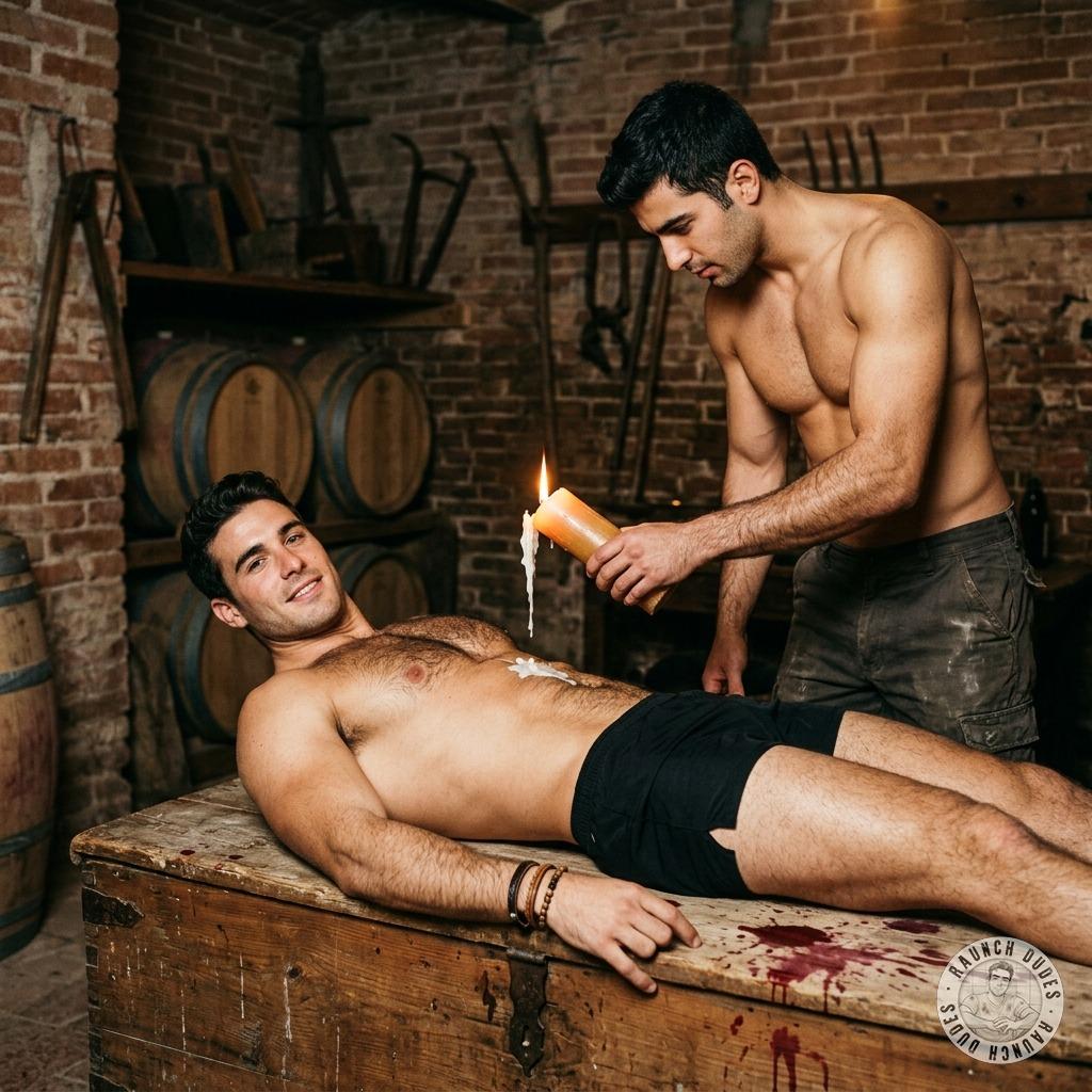 Hot wax on that hairy chest, screaming as the burn turns to pure bliss 🔥💦 #gayscat #blood #pain #wax #hairy