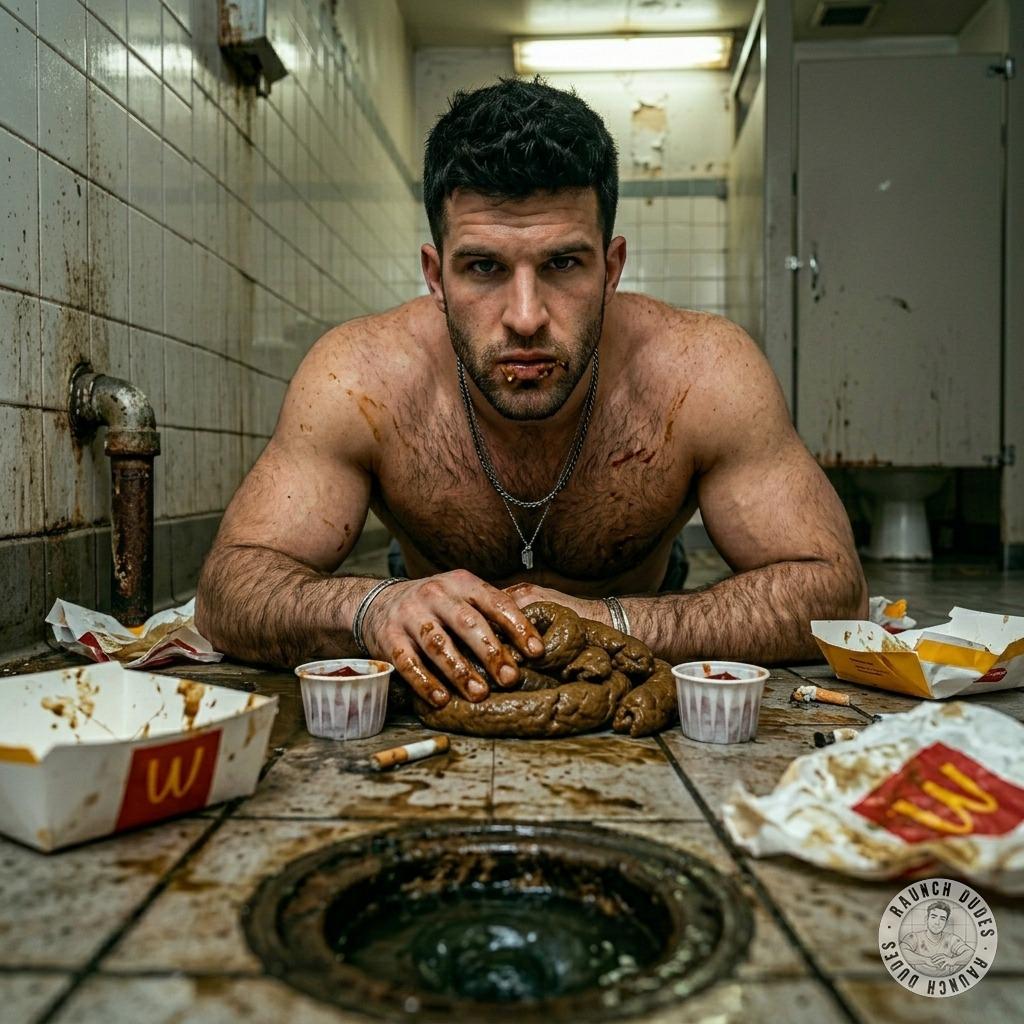 I just swallowed that thick, warm shit in the fast food bathroom like it was a fucking delicacy 😈💦 #gayscat #perverts #toilet