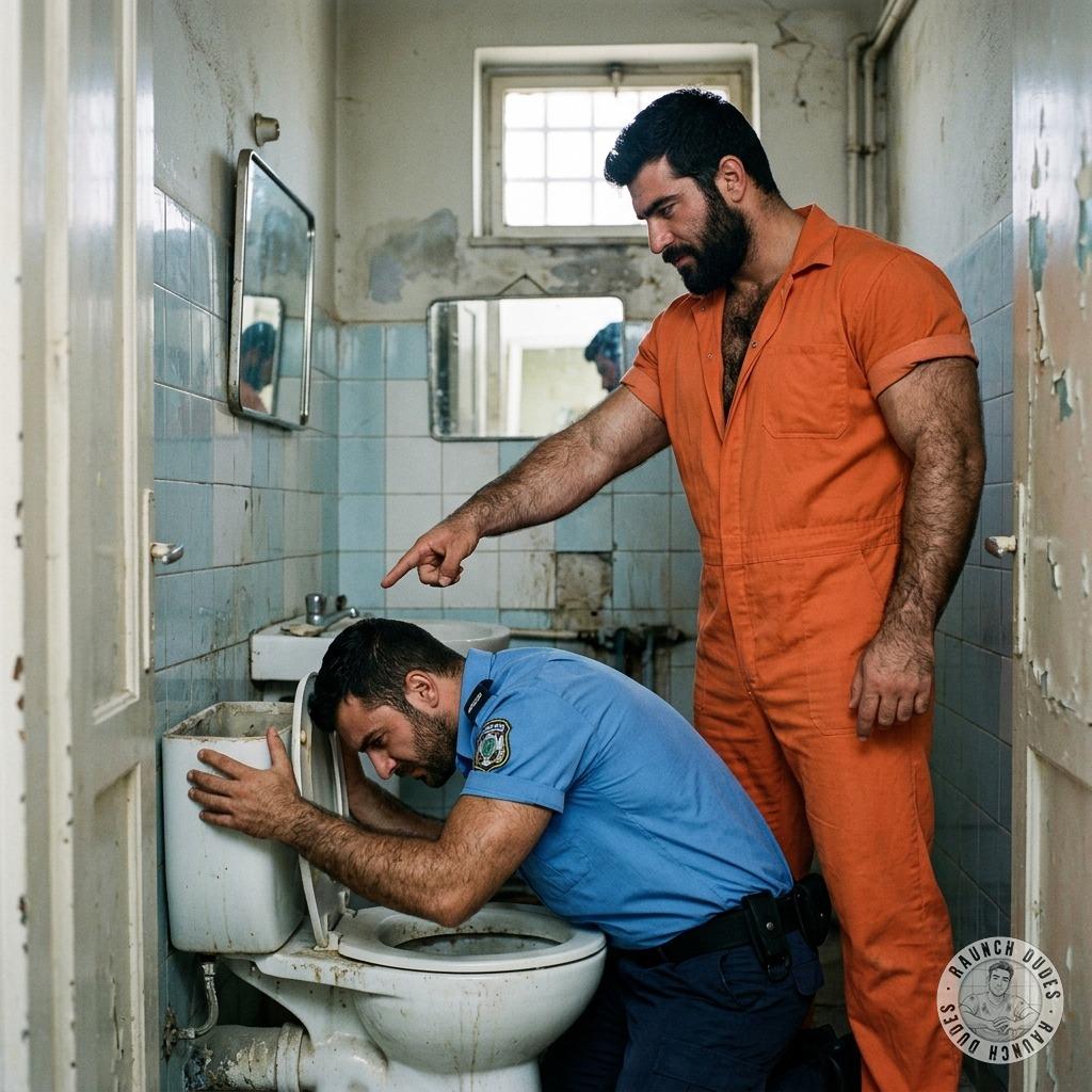 Un detenuto lo costringe a leccare il cesso lurido finché non gli cola il moccio dal naso 🤢💦 #gayscat #perverts #dirtyprison...