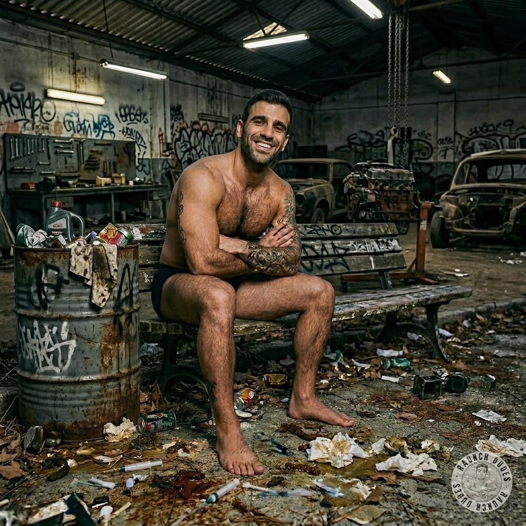 Fuck yeah, bareback sesos hunt in a filthy abandoned garage 🚗💦🔥 no rubber, no mercy, just raw hungry cocks slamming deep...