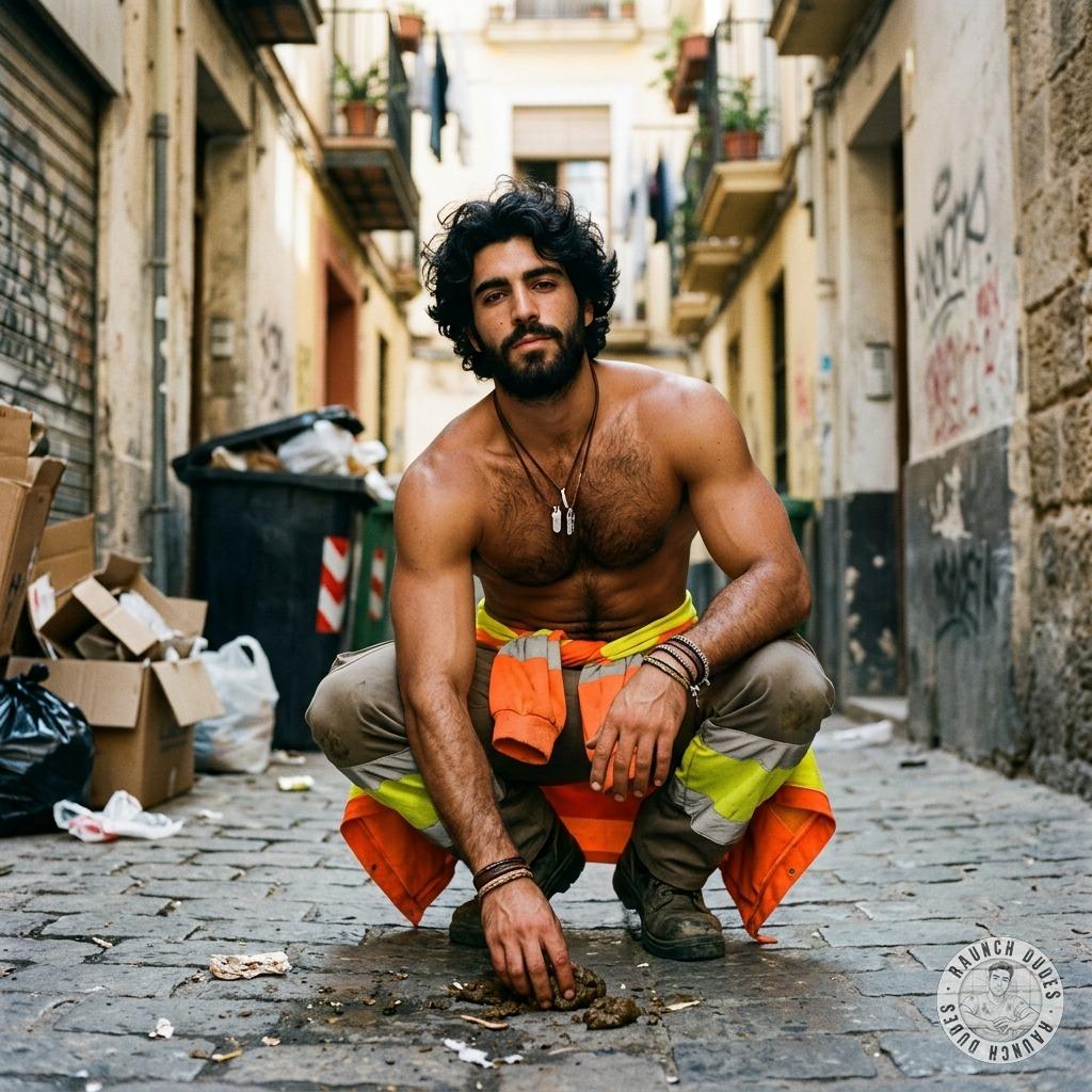 Fuck yeah, nothing hotter than a rugged street cleaner getting his hands dirty with fresh, steaming shit 💩🔥 #gayscat #filth...