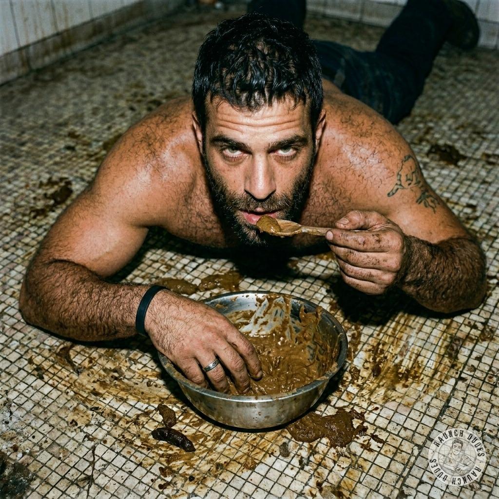 Fuck yeah, dirty little pervert swallowing that public toilet floor shit like it’s the hottest delicacy 🤢💦 #gayscat...