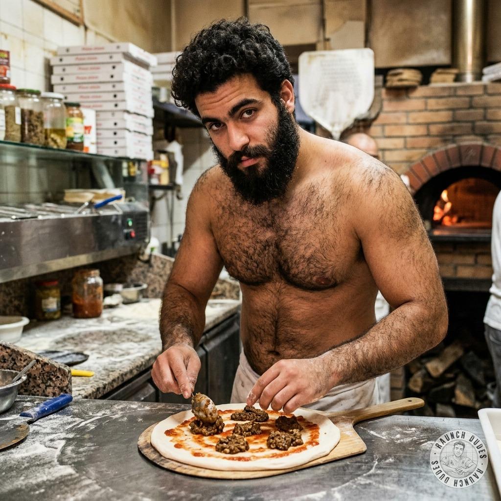Fuck yeah, that pervy pizza chef just whipped up a shit-covered pie for us to devour 🍕💩🔥 #gayscat #perverts #chefs #hairy...