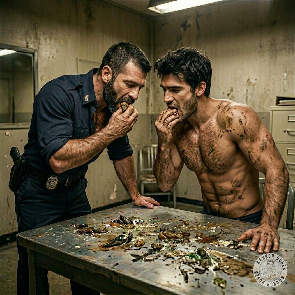 Fuck yeah, the cop got his face buried in that table shit while the suspect’s tongue was deep in his asshole. #gayscat...