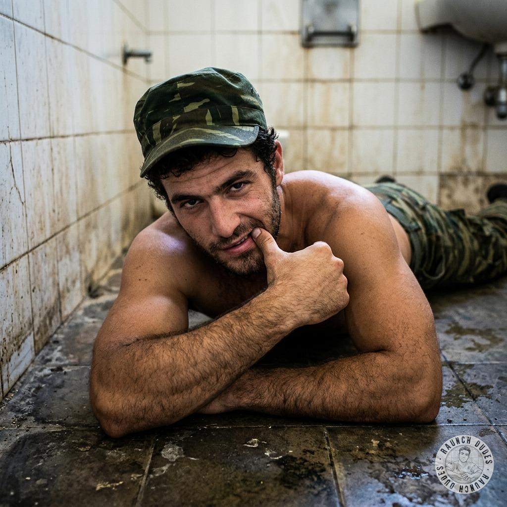 Military bear face-down in a shit-smeared floor, ass clenching tight around my cock while I fuck him raw. His sweaty body...