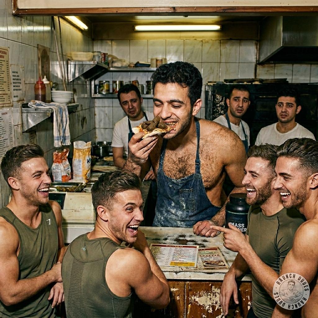 Fuck yeah, that depraved pizza chef is baking magic shit pizzas right in front of the customers 🍕💩🔥 smearing that warm,...