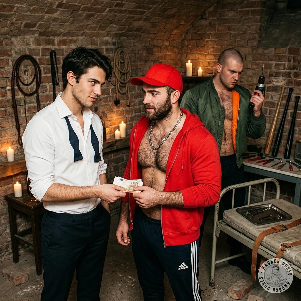 Rich sadist pays a twink to get wrecked by a brutal skinhead while he watches, licking his lips. The screams, the tears, the...