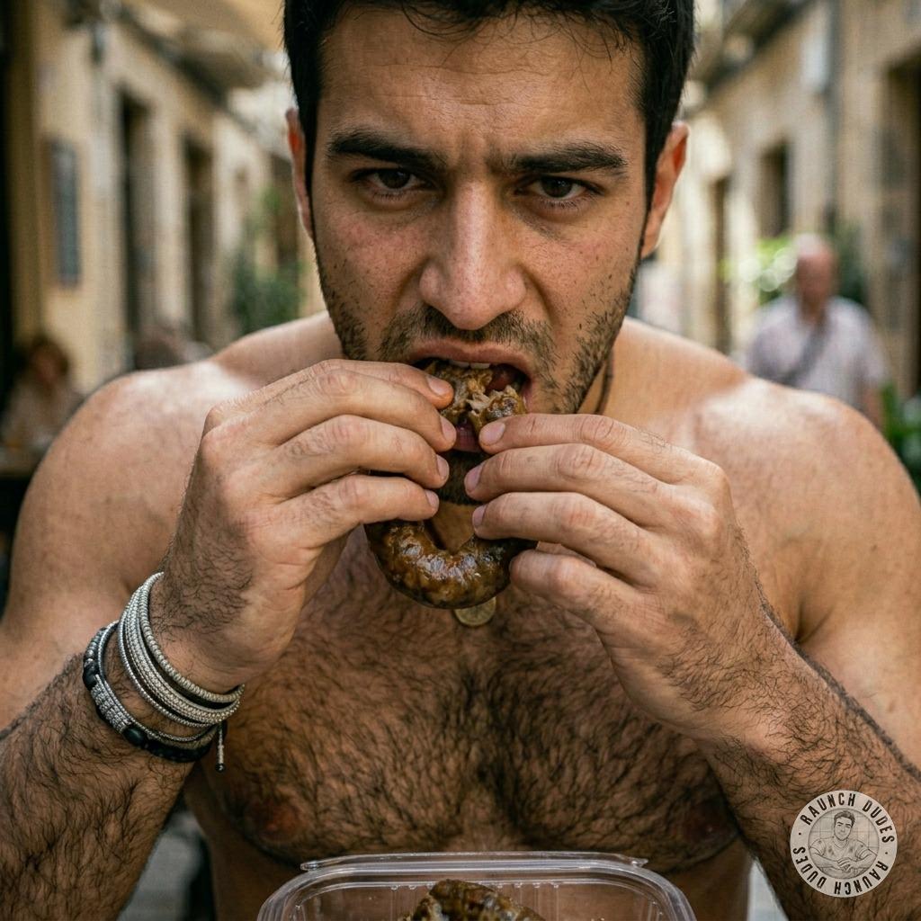 Fuck yeah, nothing hotter than a hungry boy shoving that warm, mushy shit down his throat 😈💦 #gayscat #filth #inpublic #hairy