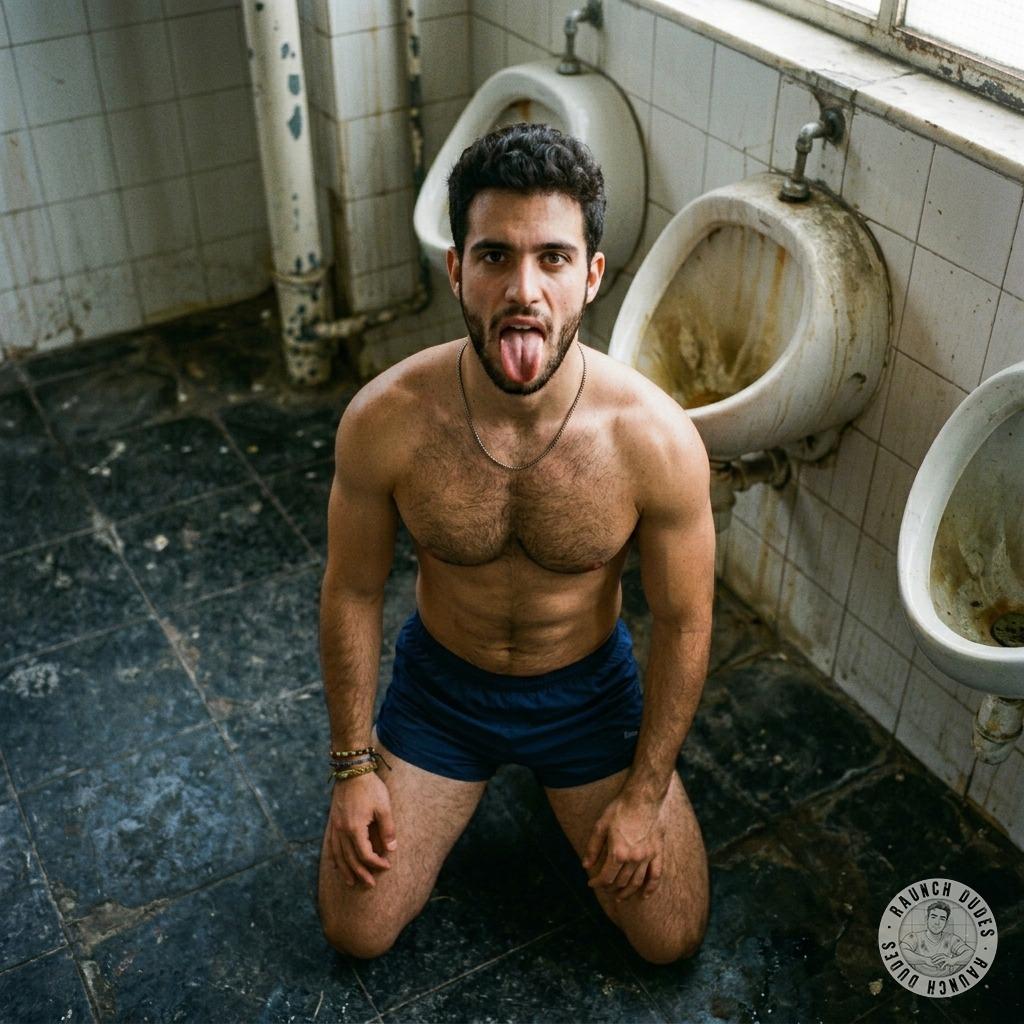 Fuck yeah, nothing like a hot guy pissing all over the bathroom floor while you kneel in his warm stream #gayscat #gaypiss...