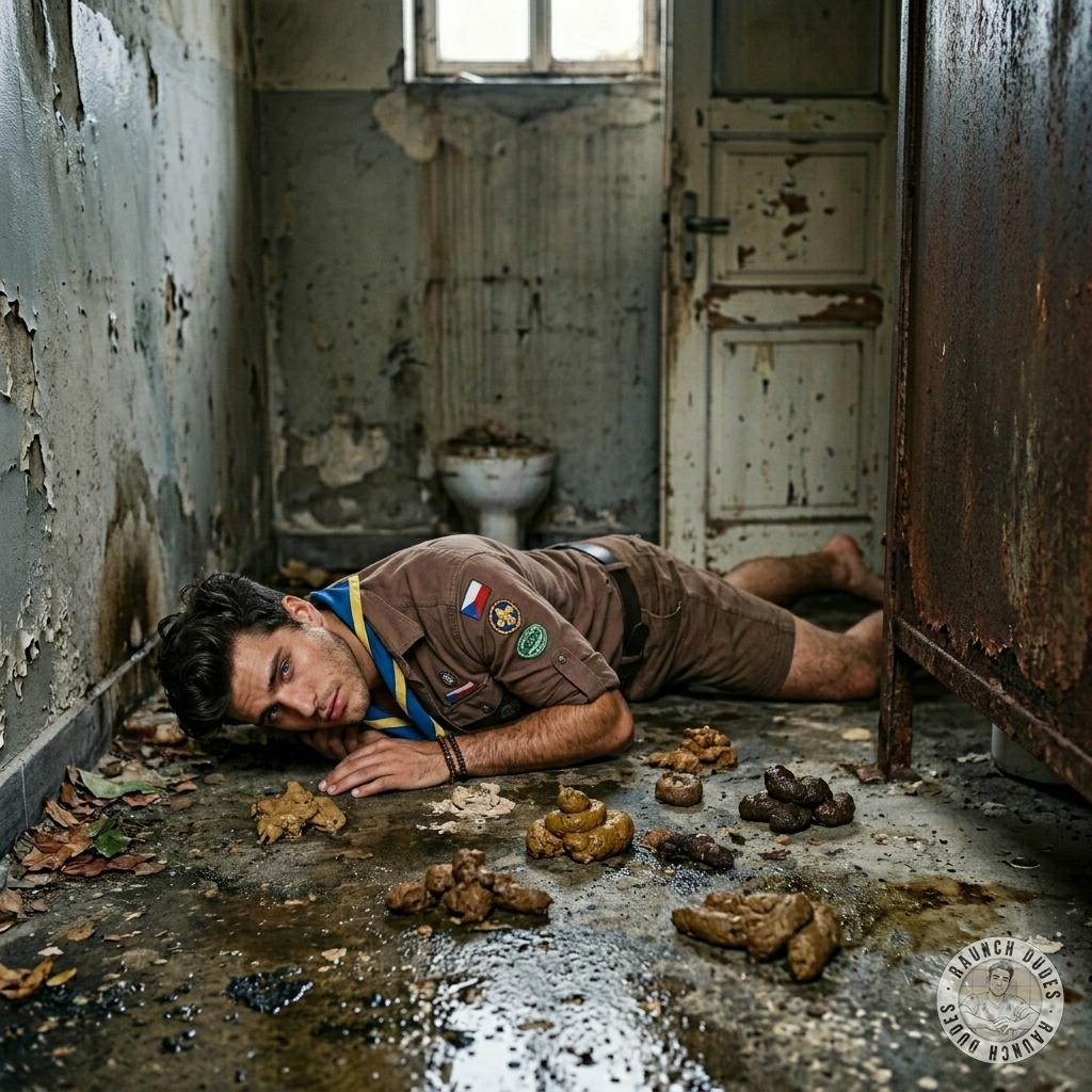 One scout’s face-planted in the shit, drowning in that warm, stinky latrine glory #gayscat #dirtyscouts #fetish #humiliation